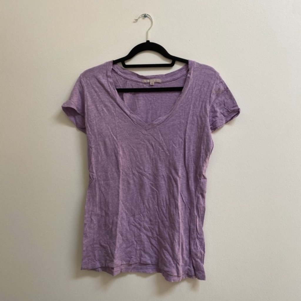 Gap Purple Basic V-Neck Tee